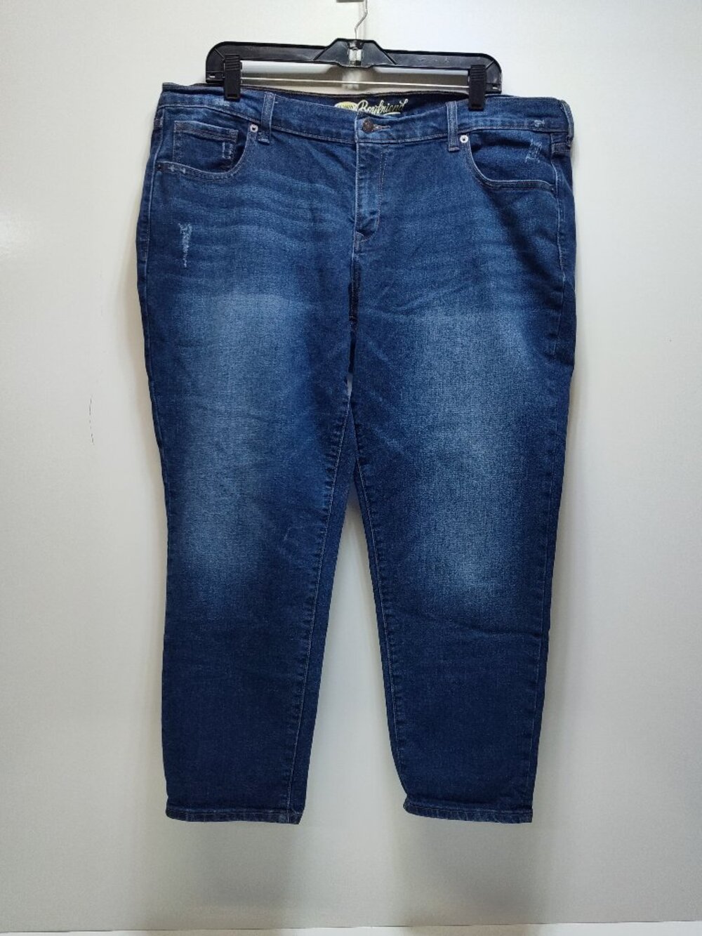 Old Navy The Boyfriend Skinny Stretch Denim Jeans Women Size 16 Regular Cropped